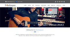 Desktop Screenshot of mediaspec.co.uk